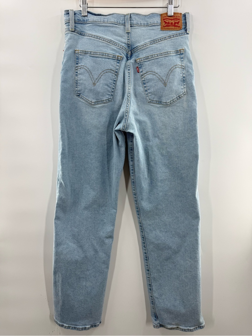 Levi’s Ribcage Straight High Waisted Button Fly Jeans  Light Wash Size 31 - Picture 10 of 14